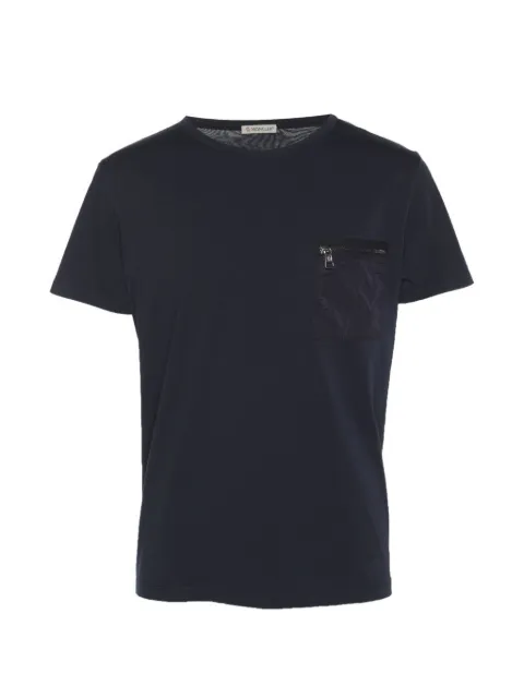 Moncler zip-pocket T-shirt Blue 1310025