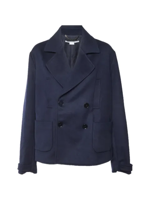 Stella McCartney Pre-Owned double-breasted wool coat Blue 1373330