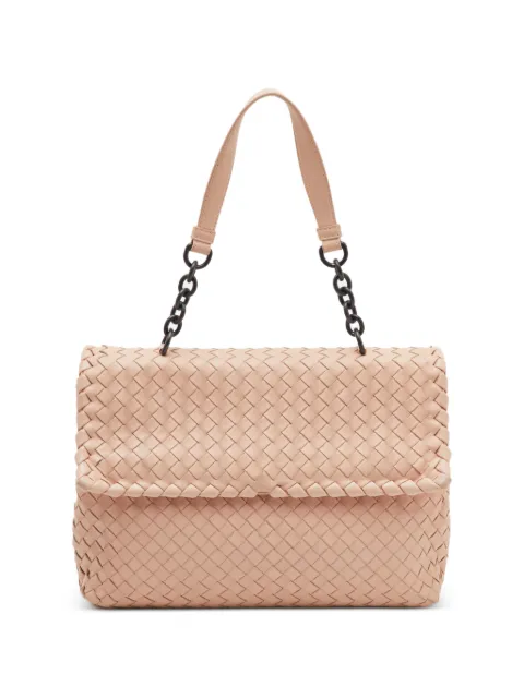 Bottega Veneta Pre-Owned Olimpia Intrecciato shoulder bag Orange 1372418