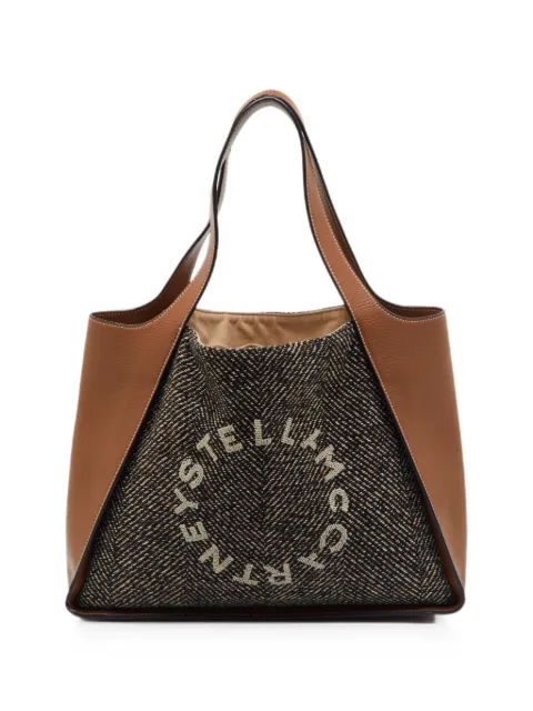 Stella McCartney Pre-Owned Stella logo-detail tote bag Brown 1371413