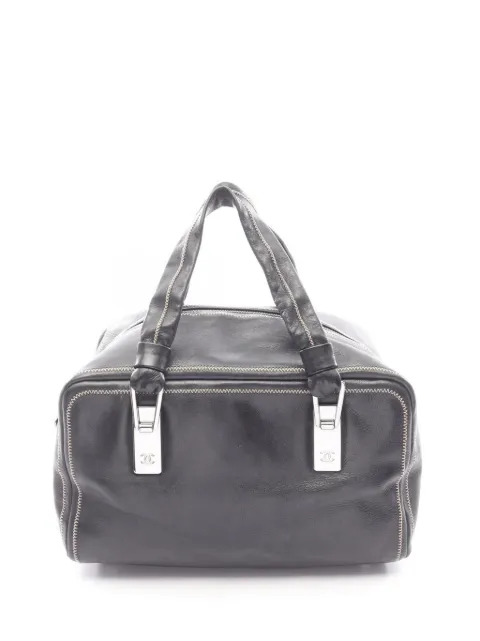 CHANEL Pre-Owned 2003-2004 CC Lambskin handbag Black S0J1GRXJJKA2Z0XP