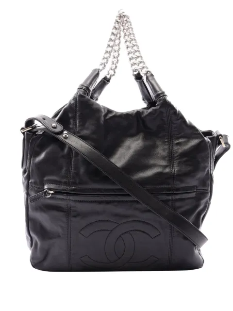 CHANEL Pre-Owned 2009-2010 Medium Glazed Calfskin Rodeo Drive Tote satchel Black 8IZFRLF0IROIIHSD
