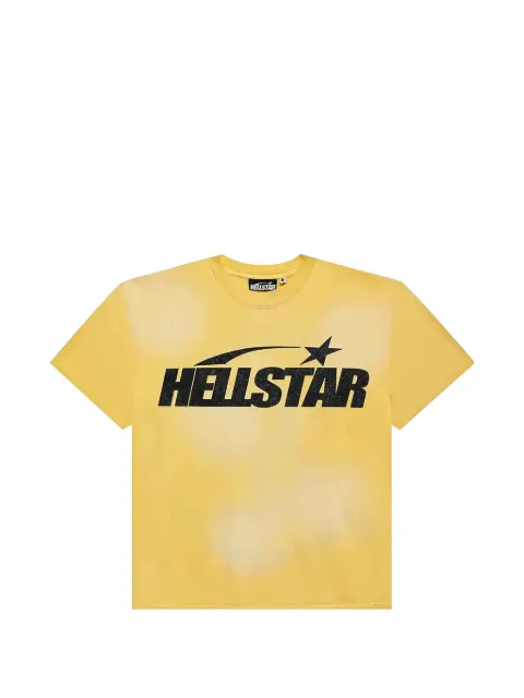 HELLSTAR glitter-logo T-shirt Yellow HSR311