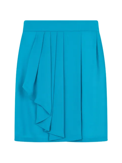 Alberta Ferretti asymmetrical pleated mini skirt Blue A01020119