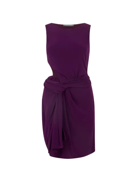 Alberta Ferretti draped sleeveless mini dress Purple A04110124