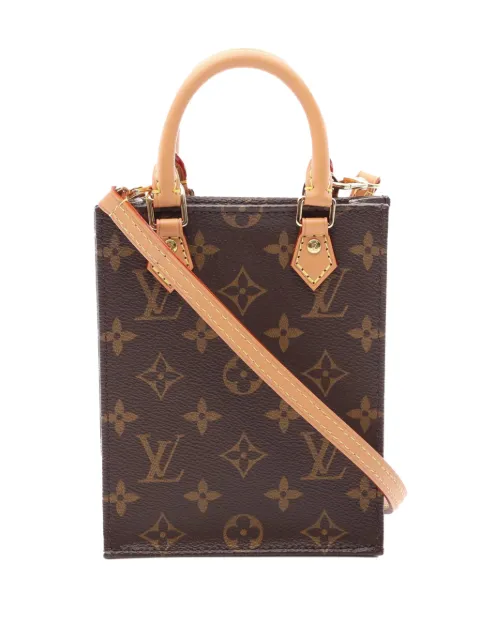 Louis Vuitton Pre-Owned 2020 Monogram Petit Sac Plat satchel Brown H9G0OOWD30QEATOG