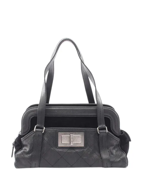 CHANEL Pre-Owned 2006-2008 Large Caviar Reissue 2.55 Bowling Bag shoulder bag Black K09DESBE48JRR1BN