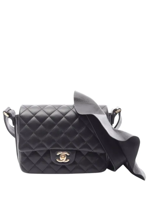 CHANEL Pre-Owned 2020 Quilted Calfskin Bolero de Chanel Flap crossbody bag Black GOFG30WN49E24V7C
