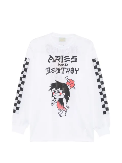 Aries Airtex graphic-print T-shirt White AR6005006