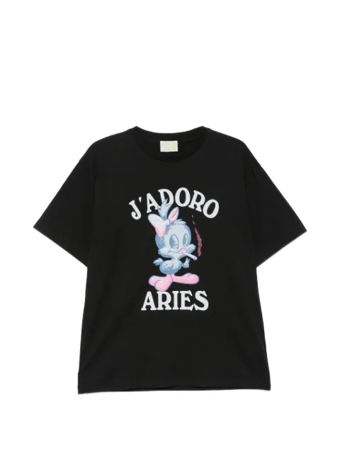 Aries graphic-print T-shirt Black AR6000506