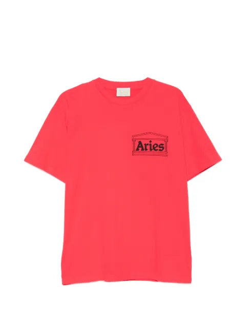 Aries Temple logo-print T-shirt Red AR6000006