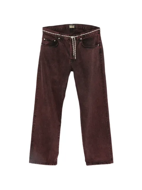 Aries Batten acid-wash jeans Red AR3131306