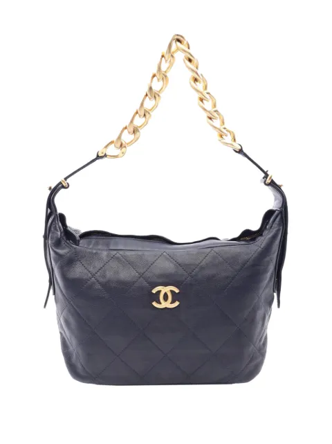 CHANEL Pre-Owned 2021-2026 Quilted Calfskin Daily Hobo shoulder bag Blue TBFC5QDTZ01HNIQ8