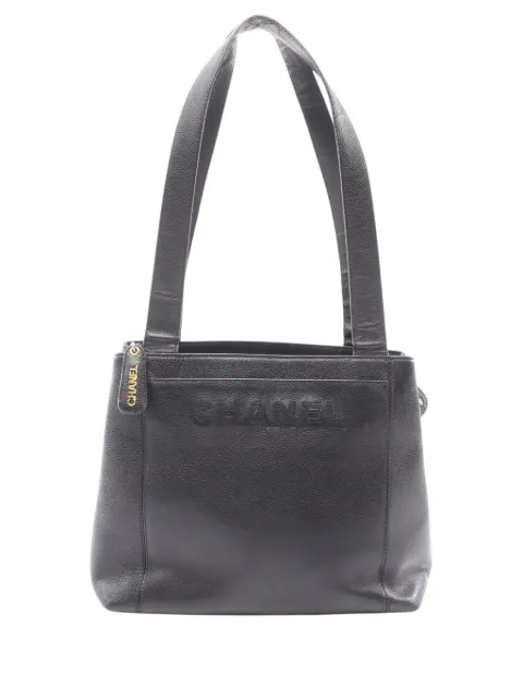 CHANEL Pre-Owned 1996-1997 Caviar LAX Logo tote bag Black Z8WYB8WV5HGHFK4B