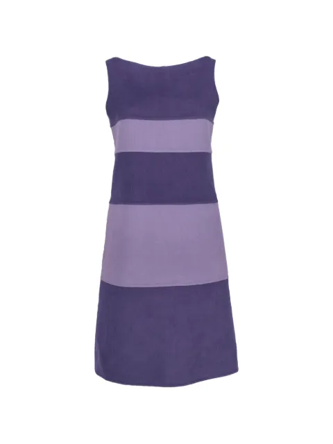 Valentino Garavani Pre-Owned striped mini dress Purple MR611256