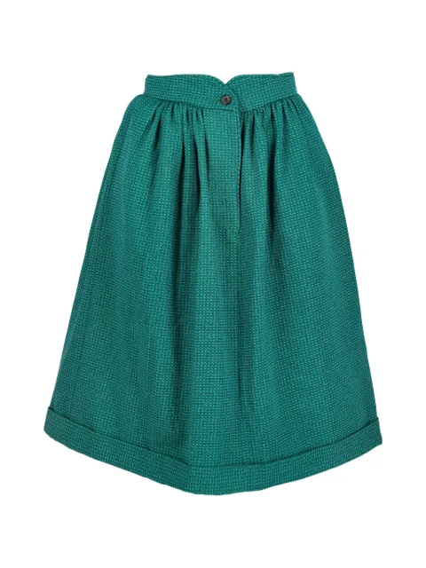 Giorgio Armani Pre-Owned patterned A-Line mini skirt Green MR6112541