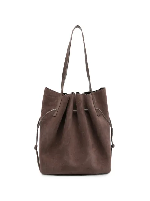 Yuzefi Scallop drawstring-closure tote bag Brown YUZPF26HBSCT