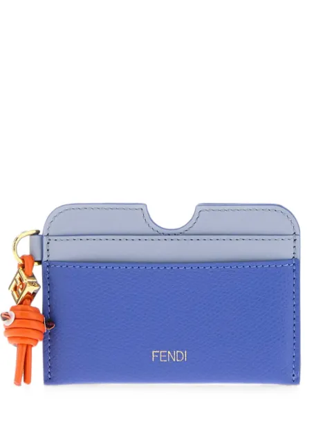 FENDI FF Diamonds card holder Blue 8M0562B141