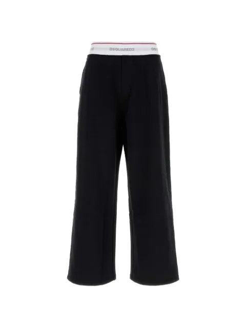 DSQUARED2 logo-waistband jersey track pants Black S74KB1152D25028