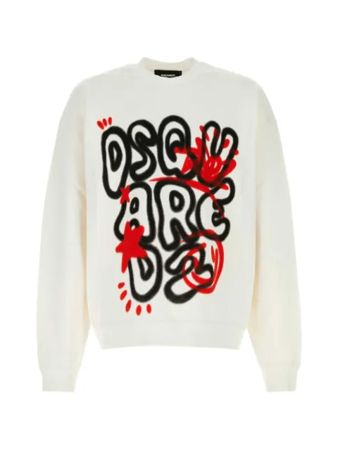 DSQUARED2 logo-print sweatshirt Neutrals S74GU0975D25028