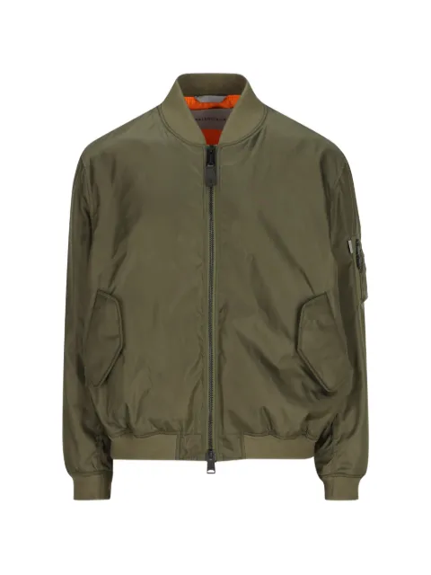 Balenciaga off-shoulder oversized bomber jacket Green A001YLTUO21