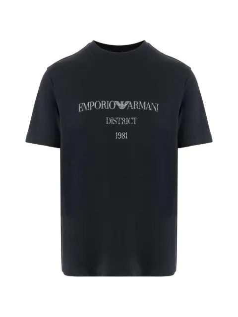 Emporio Armani logo-print T-shirt Blue EM007283AF29523