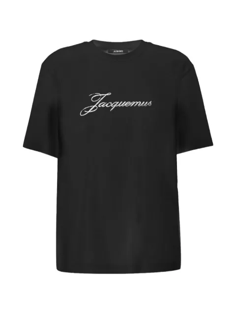 Jacquemus logo-detail short-sleeve T-shirt Black TSW00596AJ00289