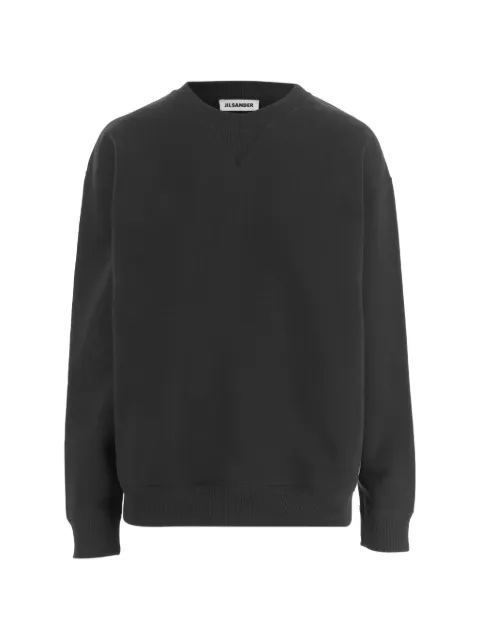 Jil Sander crew-neck long-sleeve sweatshirt Black J02GU0122J20128