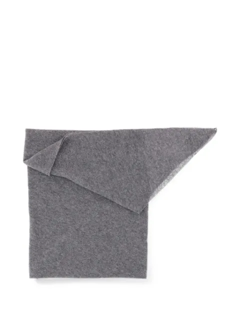 Faliero Sarti triangular cashmere scarf Grey 050263222