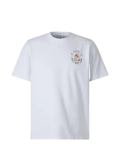 Casablanca graphic-print cotton T-shirt White MPF26JTS00