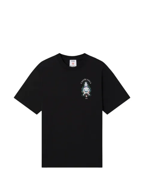 Casablanca Hotel Emblem graphic-print T-shirt Black MPF26JTS0002