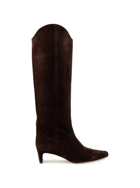 STAUD pointed-toe suede boots Brown F26P1025SU