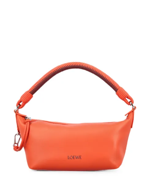 LOEWE mini Cala braided-handle leather tote bag Orange A120HPLX03