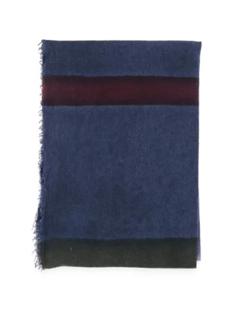 Faliero Sarti Eros fringed scarf Blue 0517