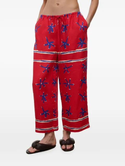 STAUD Mateo cropped trousers Red R26P4103PL