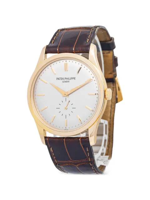 Patek Philippe Pre-Owned Calatrava 37mm watch White 5196R001