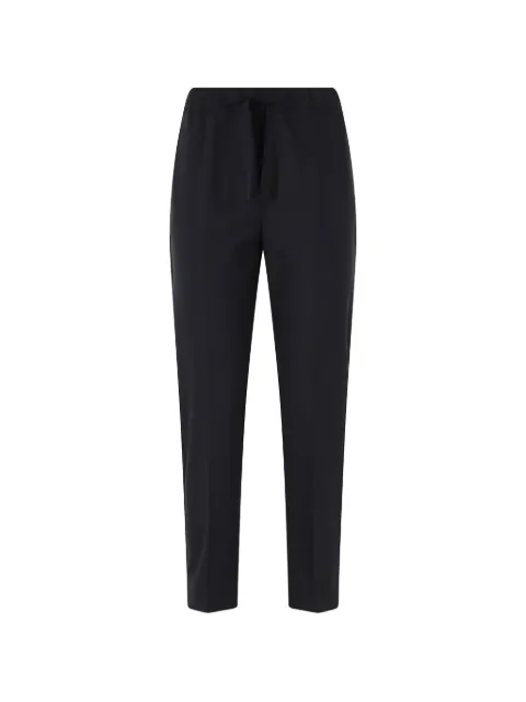 Semicouture Buddy drawstring pressed-crease trousers Blue Y6WI40