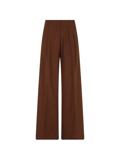Semicouture Jhonny pleated wide-leg trousers Brown Y6WI41