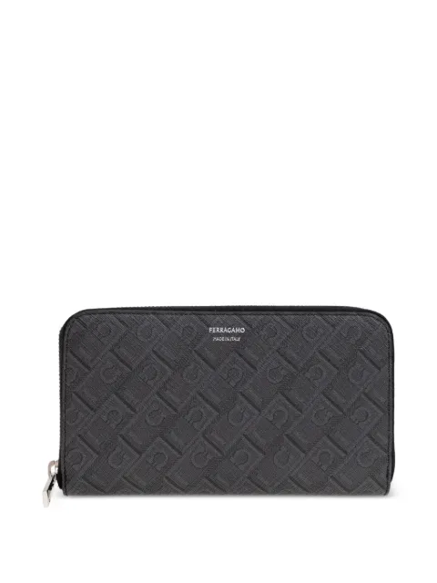 Ferragamo monogram zip-around wallet Grey 780339