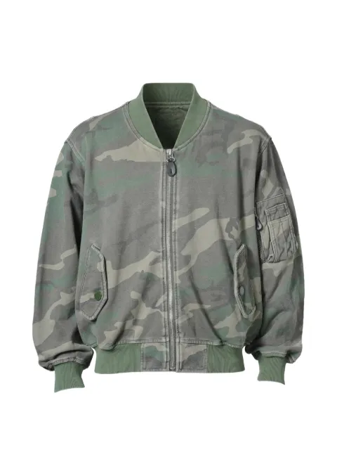 F.M.C.D. camouflage-print zip-up bomber jacket Green FMCD26SJK01CA