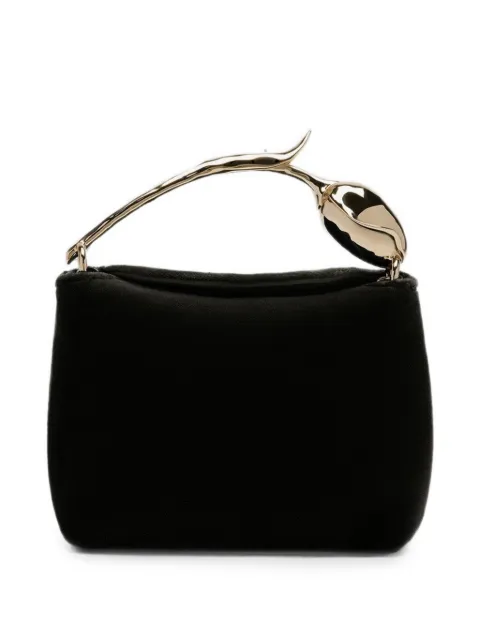 ERDEM mini Bloom flower-handle tote bag Black PF26B750841000