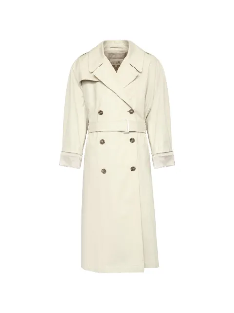 MM6 Maison Margiela cotton twill trench coat Neutrals S52AH0081M36019