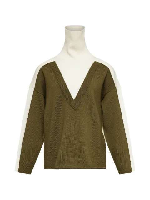 MM6 Maison Margiela colour-block roll-neck sweater Neutrals S52HA0306M13280