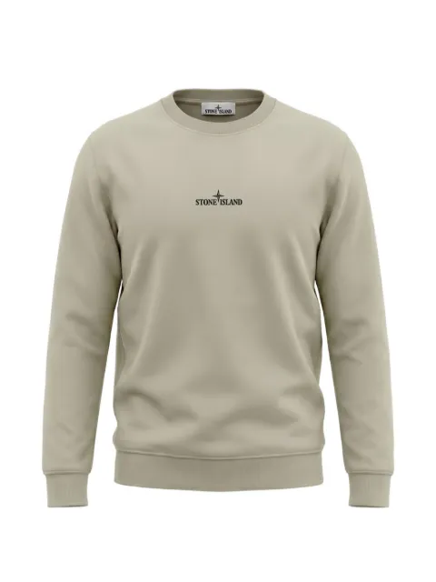 Stone Island Compass-print crew-neck sweatshirt Neutrals L2S156100039S0477