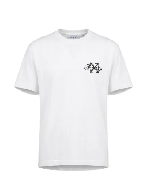 Off-White Stroke 2 Arrow Skate crew-neck T-shirt White 44MAA120F26J00J