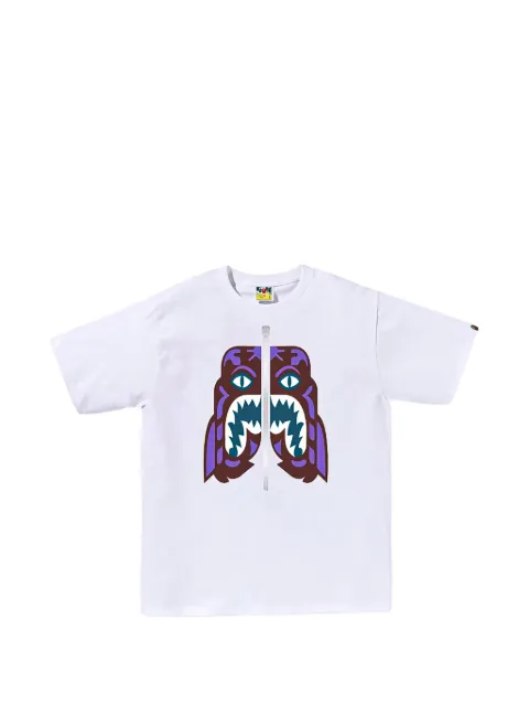 A BATHING APE® Colors Tiger graphic-print T-shirt White 1J30110057WH