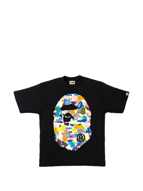 A BATHING APE® Multi Camo Ape Head T-shirt Black YXHLG5U0
