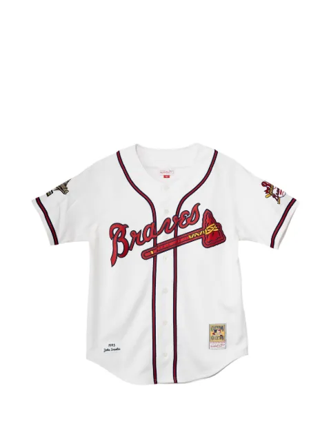 Mitchell & Ness Atlanta Braves 1995 World Series patch jersey shirt White MNAB1995JSBJW