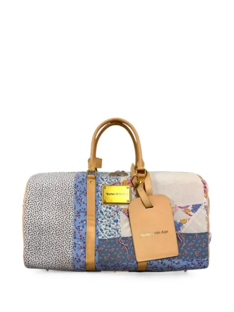 Better with Age patchwork-pattern luggage White SS26LWEEK