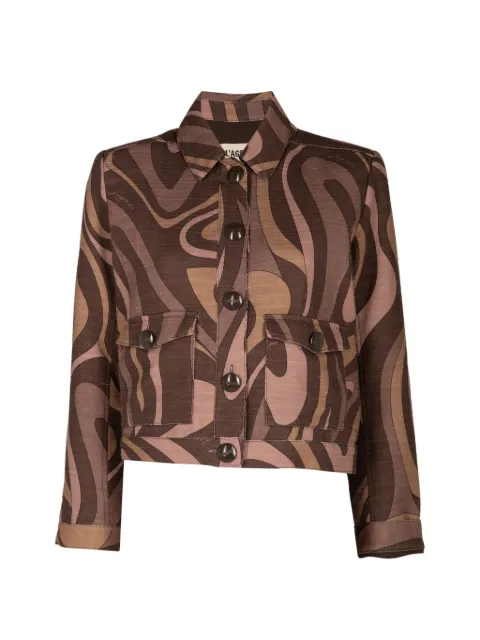 L'Agence Nyx jacket Brown 10007AGUSPSW